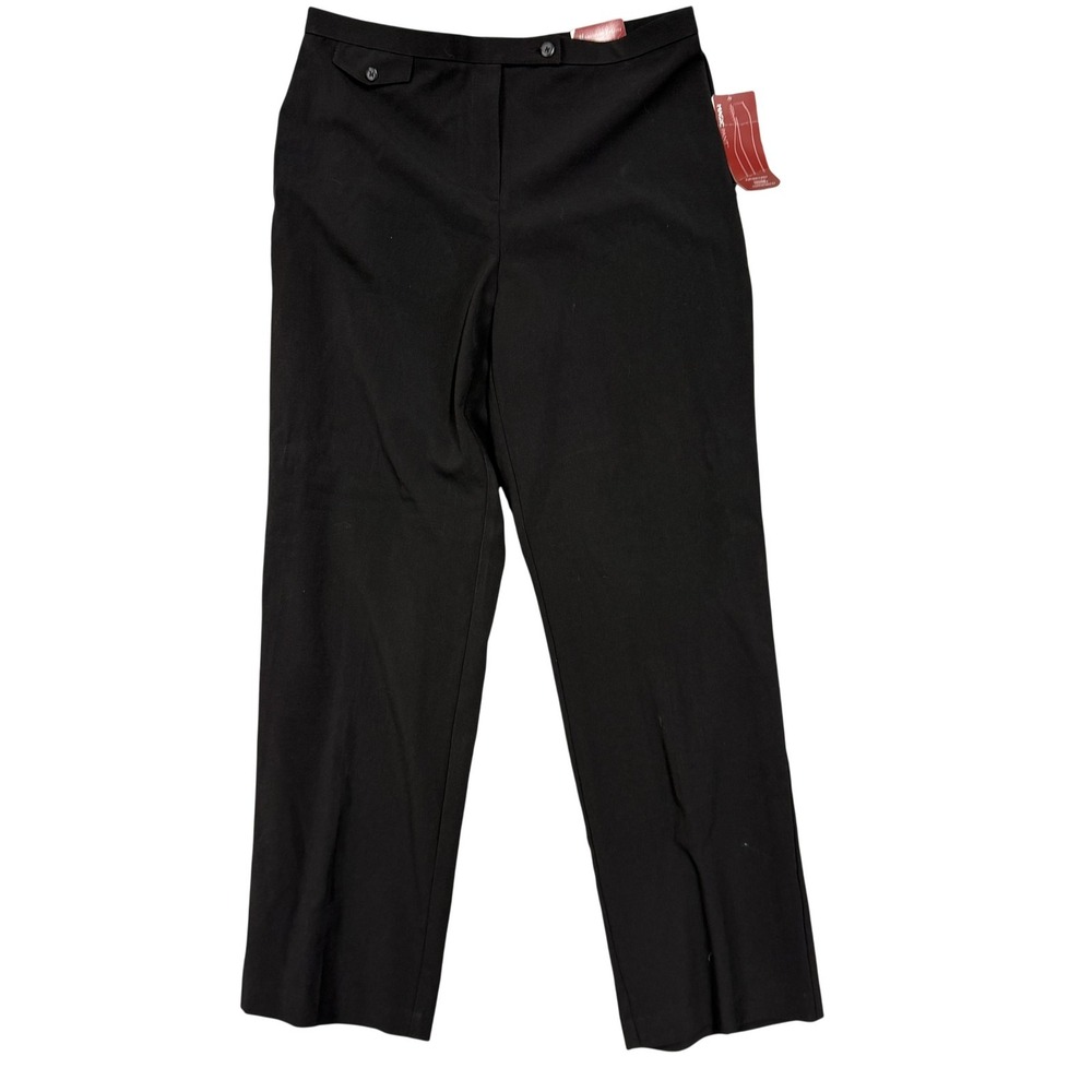 JM Collection Pants Womens 12P Black Magic Pant Pull‎ On Stretch Dress Career